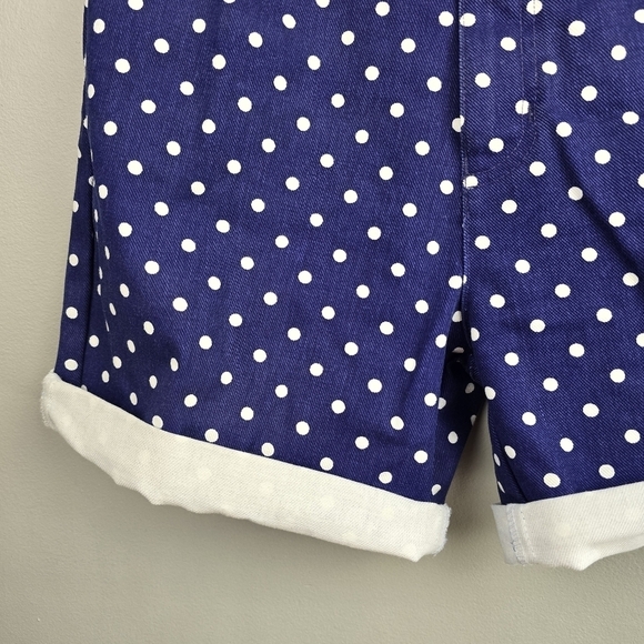 SOSTANZA High Waisted Vintage 80s Shorts Polka-dot Navy/White Womens Size 7 - Picture 6 of 13